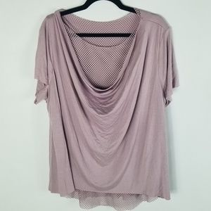 Lane Bryant mesh Lined active workout top 18/20 2x